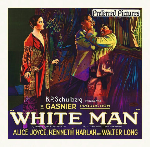White Man, 1924 Black Ornate Wood Framed Art Print with Double Matting by Hollywood Photo Archive