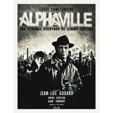 Alphaville Black Modern Wood Framed Art Print with Double Matting by Hollywood Photo Archive