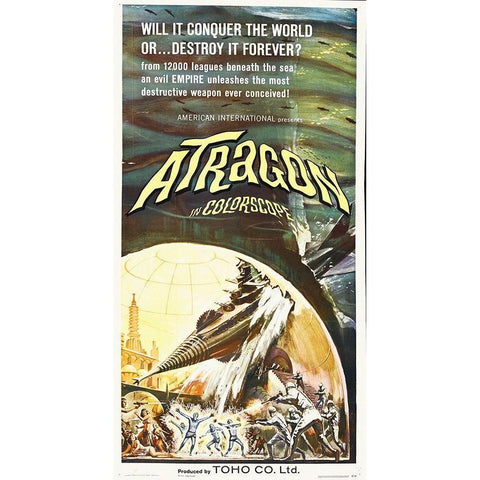 Atragon Black Modern Wood Framed Art Print with Double Matting by Hollywood Photo Archive