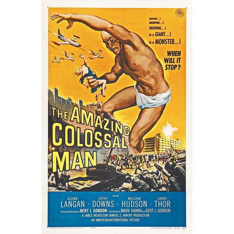 The Amazing Colossal Man Gold Ornate Wood Framed Art Print with Double Matting by Hollywood Photo Archive