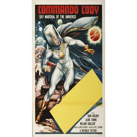 Commando Cody, 1953 Gold Ornate Wood Framed Art Print with Double Matting by Hollywood Photo Archive