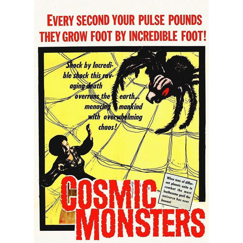 Cosmic Monsters White Modern Wood Framed Art Print by Hollywood Photo Archive