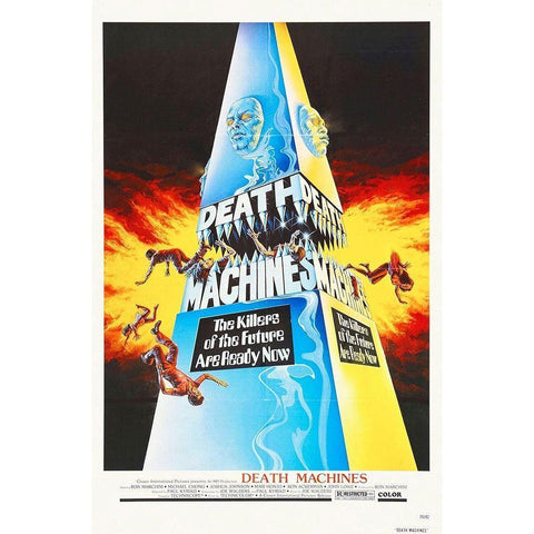 Death Machines Gold Ornate Wood Framed Art Print with Double Matting by Hollywood Photo Archive