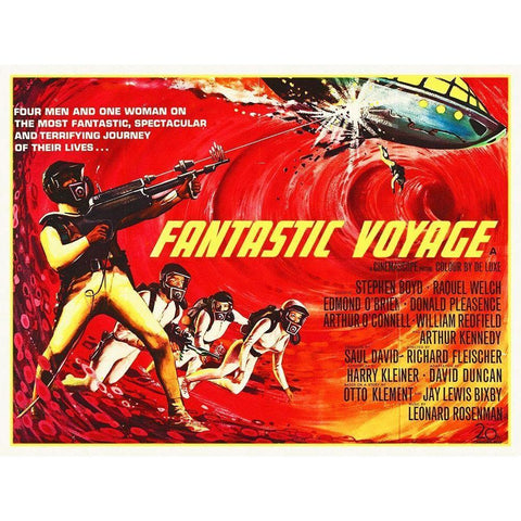 Fantastic Voyage, 20th Century Fox, 1966 Gold Ornate Wood Framed Art Print with Double Matting by Hollywood Photo Archive