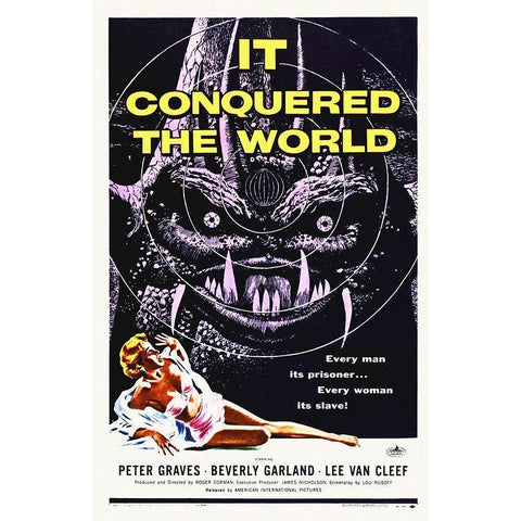 It Conquered The World Black Modern Wood Framed Art Print with Double Matting by Hollywood Photo Archive