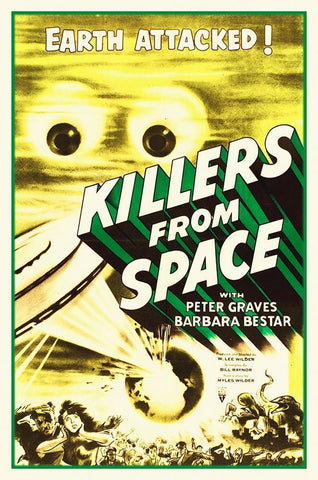 Killers From Space, 1954 Black Ornate Wood Framed Art Print with Double Matting by Hollywood Photo Archive