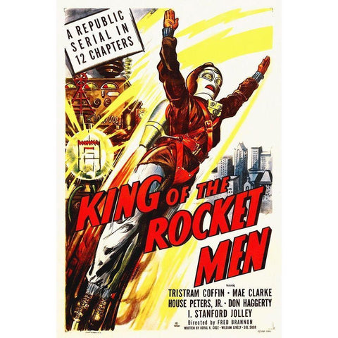 King Of The Rocket Men Gold Ornate Wood Framed Art Print with Double Matting by Hollywood Photo Archive