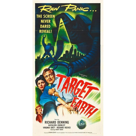 Target Earth, 1954 Black Modern Wood Framed Art Print with Double Matting by Hollywood Photo Archive