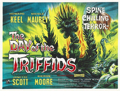 The Day of the Triffids, 1960 Black Ornate Wood Framed Art Print with Double Matting by Hollywood Photo Archive