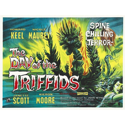 The Day of the Triffids, 1960 White Modern Wood Framed Art Print by Hollywood Photo Archive