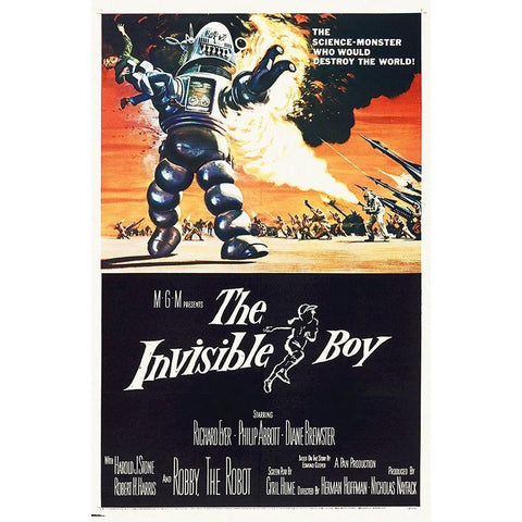 The Invisible Boy, 1957 Gold Ornate Wood Framed Art Print with Double Matting by Hollywood Photo Archive