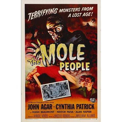 The Mole People Gold Ornate Wood Framed Art Print with Double Matting by Hollywood Photo Archive