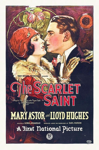 The Scarlet Saint Black Ornate Wood Framed Art Print with Double Matting by Hollywood Photo Archive