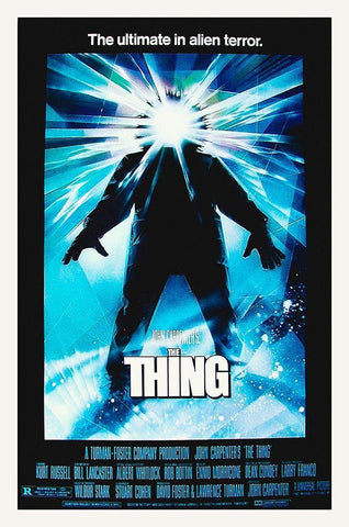 The Thing White Modern Wood Framed Art Print with Double Matting by Hollywood Photo Archive