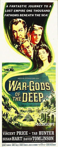 War Gods Of The Deep, 1965 White Modern Wood Framed Art Print with Double Matting by Hollywood Photo Archive