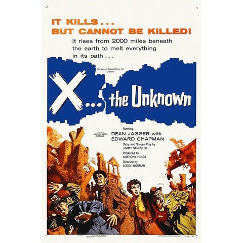 X...The Unknown, 1957 Black Modern Wood Framed Art Print with Double Matting by Hollywood Photo Archive