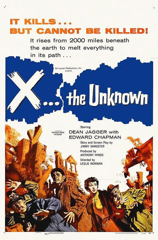 X...The Unknown, 1957 Black Ornate Wood Framed Art Print with Double Matting by Hollywood Photo Archive