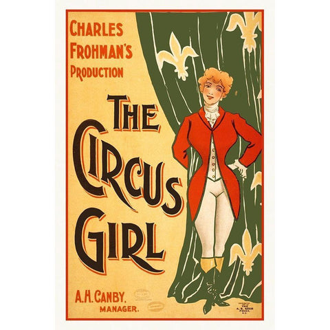 Charles Frohmans Production, The Circus Girl Gold Ornate Wood Framed Art Print with Double Matting by Hollywood Photo Archive