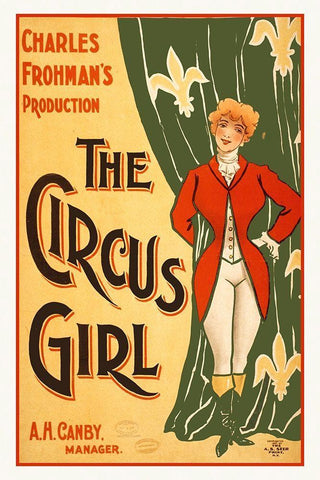 Charles Frohmans Production, The Circus Girl Black Ornate Wood Framed Art Print with Double Matting by Hollywood Photo Archive