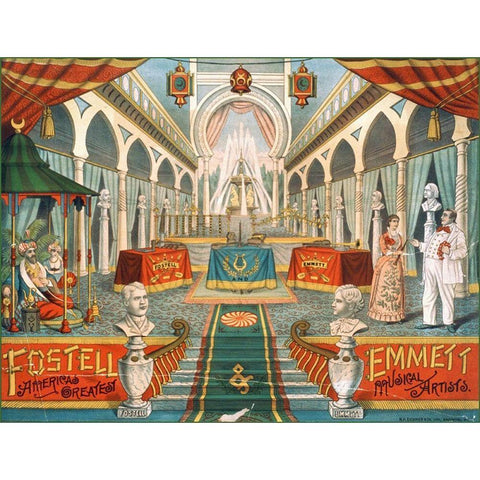 Fostel And Emmett Americas Greatest Musical Artists White Modern Wood Framed Art Print by Hollywood Photo Archive