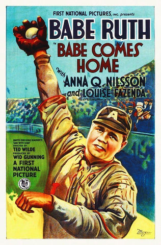 Babe Comes Home Black Ornate Wood Framed Art Print with Double Matting by Hollywood Photo Archive