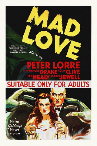 Mad Love, 1935 White Modern Wood Framed Art Print with Double Matting by Hollywood Photo Archive