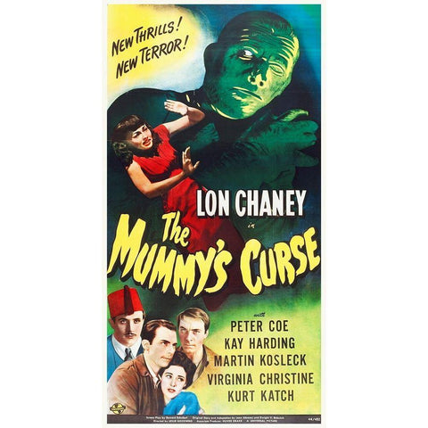 Mummys Curse Black Modern Wood Framed Art Print with Double Matting by Hollywood Photo Archive