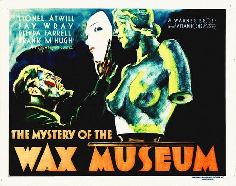 Mystery of The Wax Museum 1933 Black Ornate Wood Framed Art Print with Double Matting by Hollywood Photo Archive