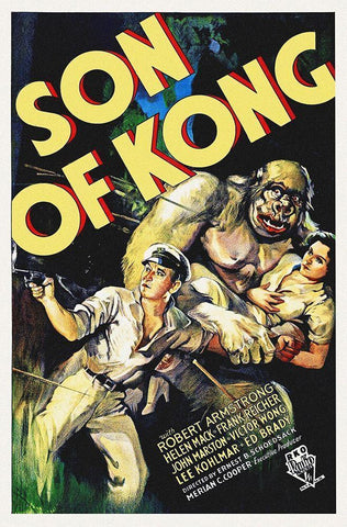 Son of Kong White Modern Wood Framed Art Print with Double Matting by Hollywood Photo Archive