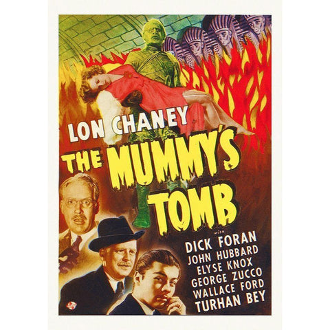 The Mummys Tomb Gold Ornate Wood Framed Art Print with Double Matting by Hollywood Photo Archive