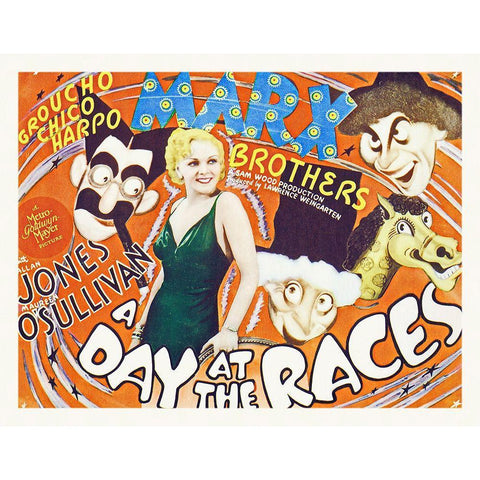 Marx Brothers - A Day at the Races 04 Black Modern Wood Framed Art Print with Double Matting by Hollywood Photo Archive