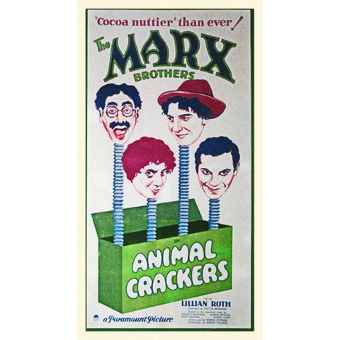 Marx Brothers - Animal Crackers 01 Gold Ornate Wood Framed Art Print with Double Matting by Hollywood Photo Archive