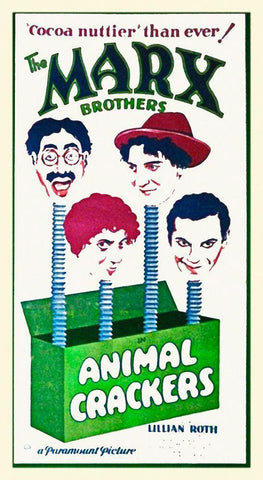 Marx Brothers - Animal Crackers 03 Black Ornate Wood Framed Art Print with Double Matting by Hollywood Photo Archive