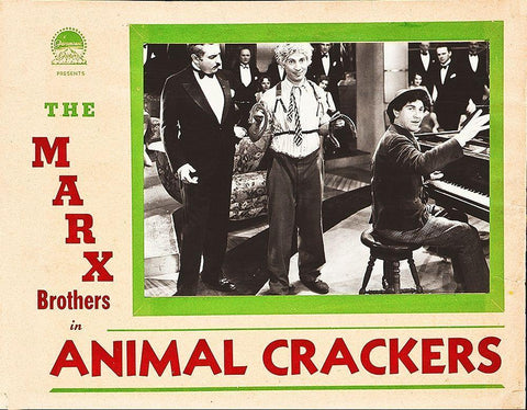 Marx Brothers - Animal Crackers 04 White Modern Wood Framed Art Print with Double Matting by Hollywood Photo Archive