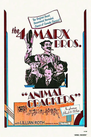 Marx Brothers - Animal Crackers 05 White Modern Wood Framed Art Print with Double Matting by Hollywood Photo Archive