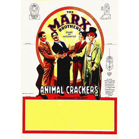 Marx Brothers - Animal Crackers 06 Black Modern Wood Framed Art Print with Double Matting by Hollywood Photo Archive