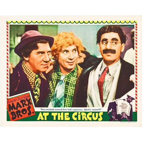 Marx Brothers - At the Circus 01 Gold Ornate Wood Framed Art Print with Double Matting by Hollywood Photo Archive