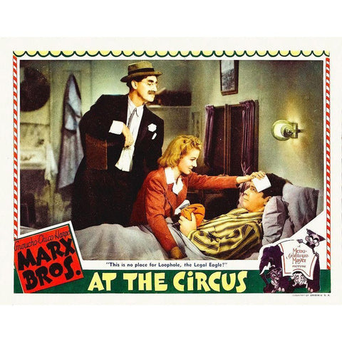 Marx Brothers - At the Circus 04 Black Modern Wood Framed Art Print with Double Matting by Hollywood Photo Archive