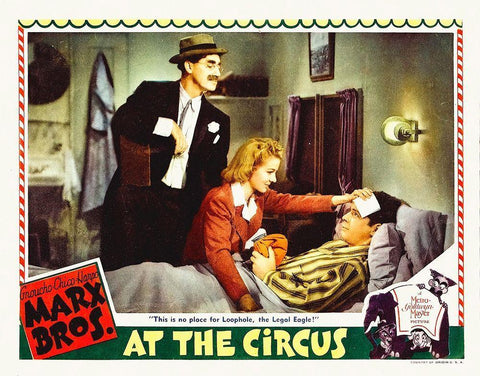 Marx Brothers - At the Circus 04 Black Ornate Wood Framed Art Print with Double Matting by Hollywood Photo Archive