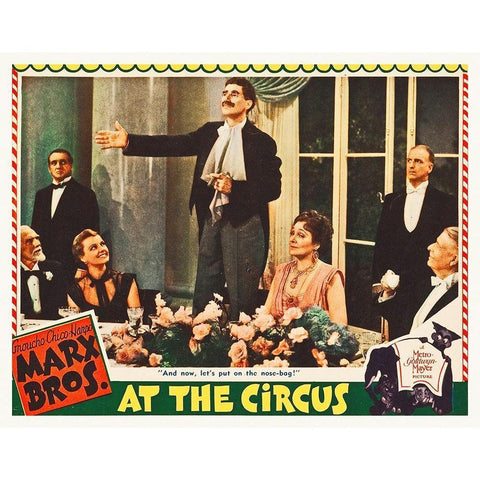 Marx Brothers - At the Circus 08 Gold Ornate Wood Framed Art Print with Double Matting by Hollywood Photo Archive