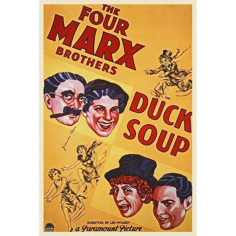 Marx Brothers - Duck Soup 02 Black Modern Wood Framed Art Print with Double Matting by Hollywood Photo Archive