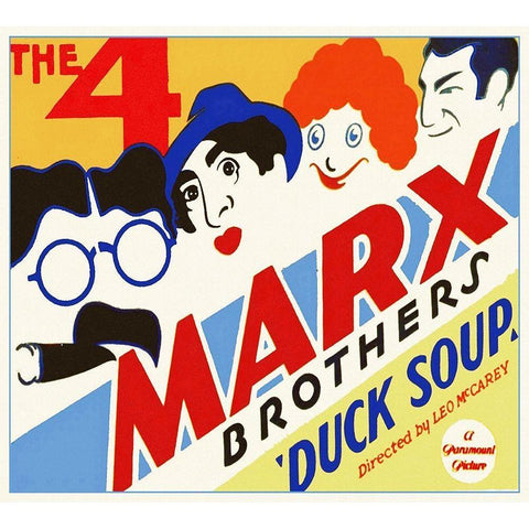 Marx Brothers - Duck Soup 06 Gold Ornate Wood Framed Art Print with Double Matting by Hollywood Photo Archive