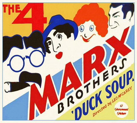 Marx Brothers - Duck Soup 06 Black Ornate Wood Framed Art Print with Double Matting by Hollywood Photo Archive