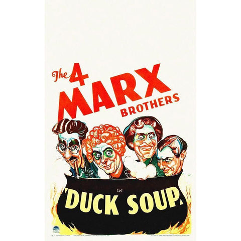 Marx Brothers - Duck Soup 07 Gold Ornate Wood Framed Art Print with Double Matting by Hollywood Photo Archive