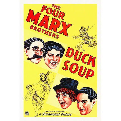 Marx Brothers - Duck Soup 08 Black Modern Wood Framed Art Print with Double Matting by Hollywood Photo Archive