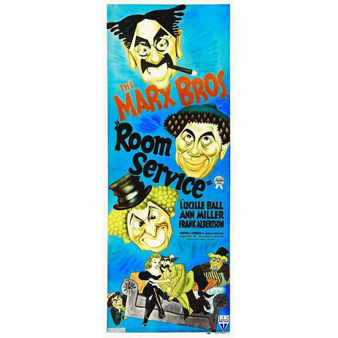 Marx Brothers - Room Service 02 Black Modern Wood Framed Art Print with Double Matting by Hollywood Photo Archive