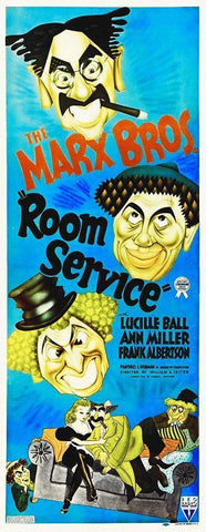 Marx Brothers - Room Service 02 Black Ornate Wood Framed Art Print with Double Matting by Hollywood Photo Archive