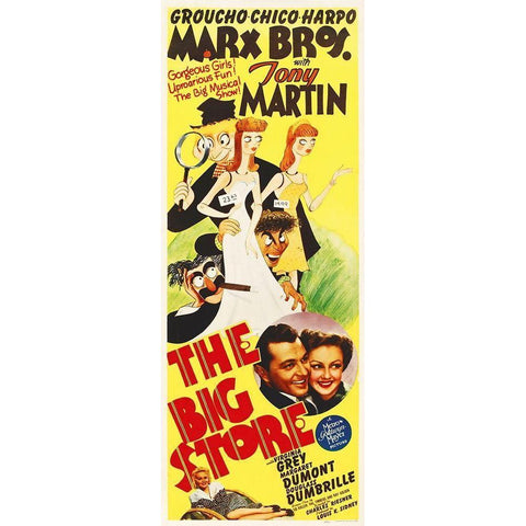 Marx Brothers - The Big Store 03 Black Modern Wood Framed Art Print with Double Matting by Hollywood Photo Archive