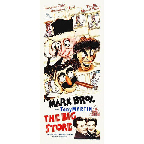 Marx Brothers - The Big Store 06 Black Modern Wood Framed Art Print with Double Matting by Hollywood Photo Archive