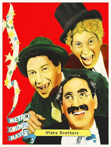 Marx Brothers - The Big Store 08 Black Ornate Wood Framed Art Print with Double Matting by Hollywood Photo Archive